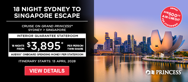 Sydney to Singapore Escape